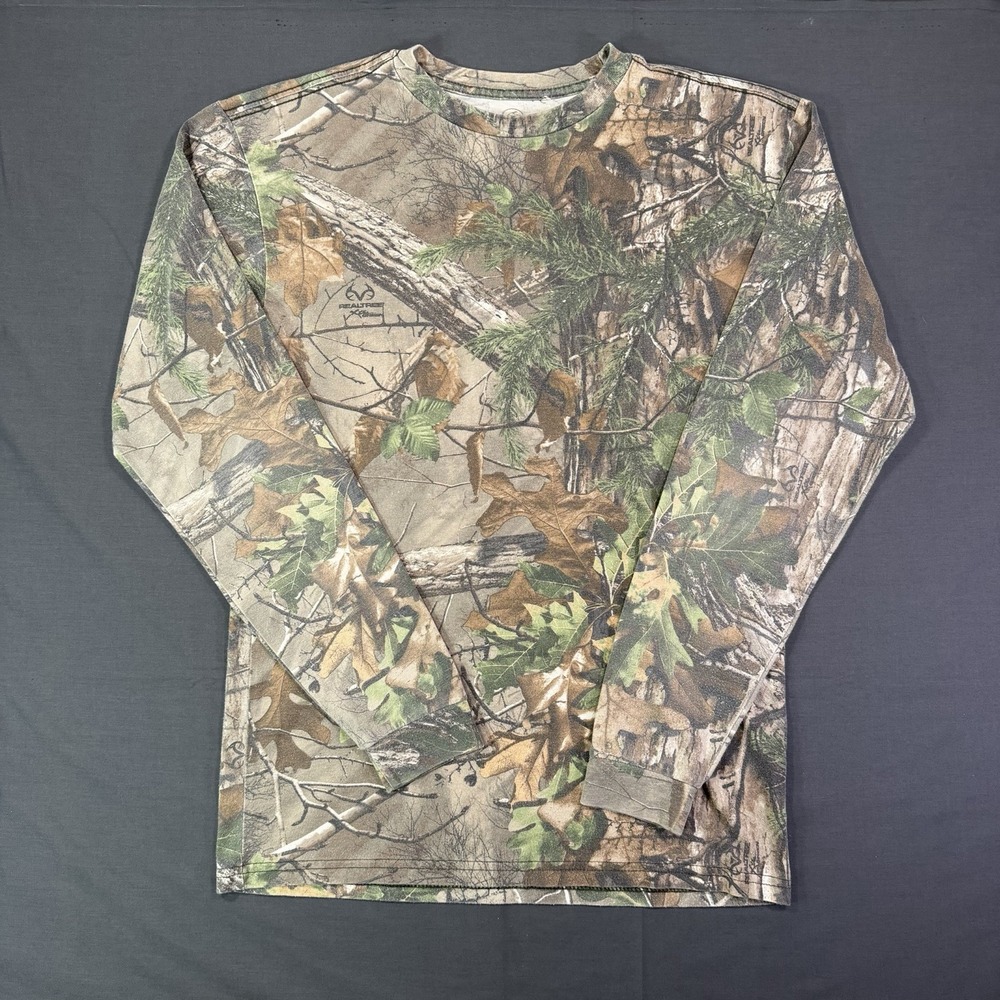 Faded Longsleeve Camo Tee Size Small Esssntials Realtree